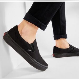 Vans women’s Classic Black Slip-On Sneakers